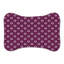 Tapis mauve à motif d'os 1 pièce