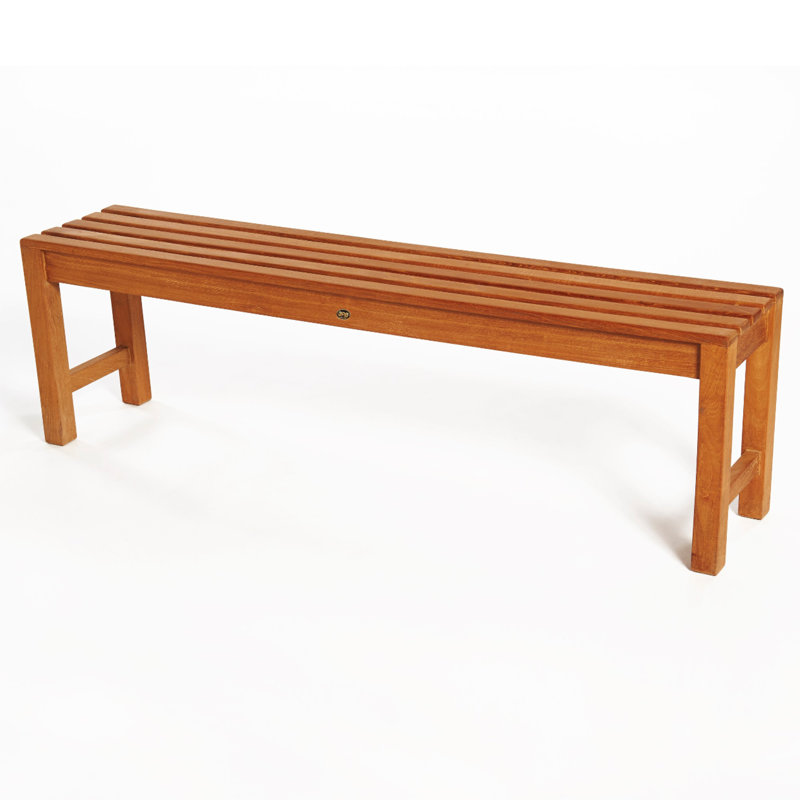 Teak Shower Bench, 17.75" H x 59" W x 12.25" D