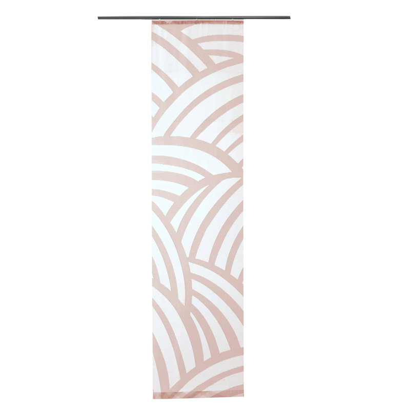 Doral Sheer Curtain Panel Pair, Rose