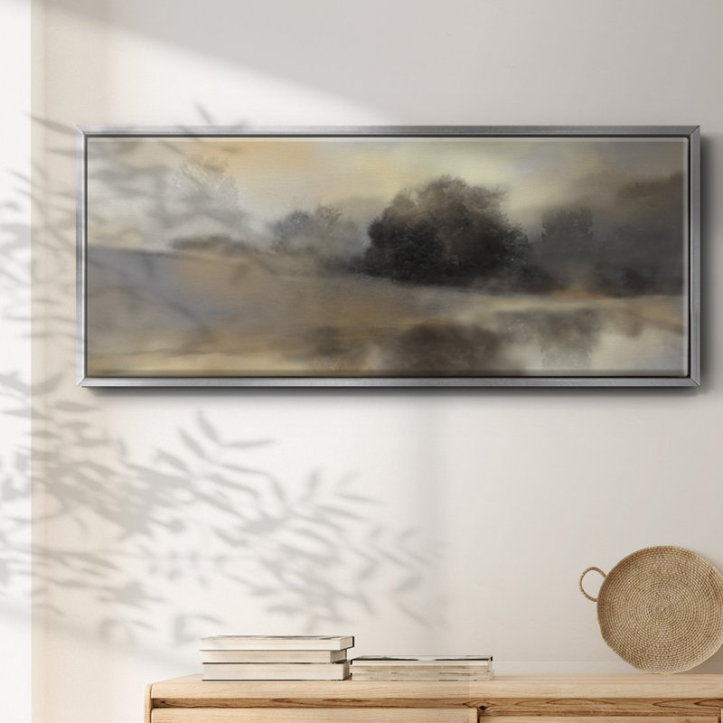 Misty Pond- Toile encadrée, H 8 po x l 20 po