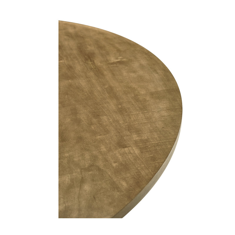 Solar Round Walnut Wood Dining Table, Cherry