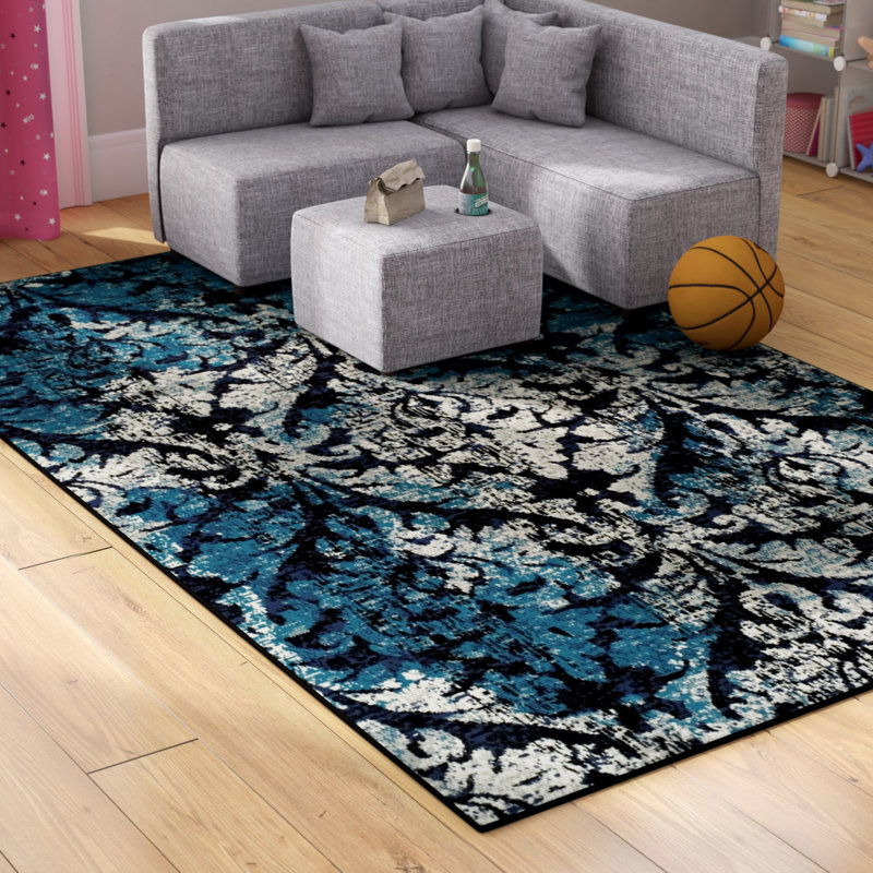 Tapis ikat bleu Maner, Rectangle 2 pi x 3 pi