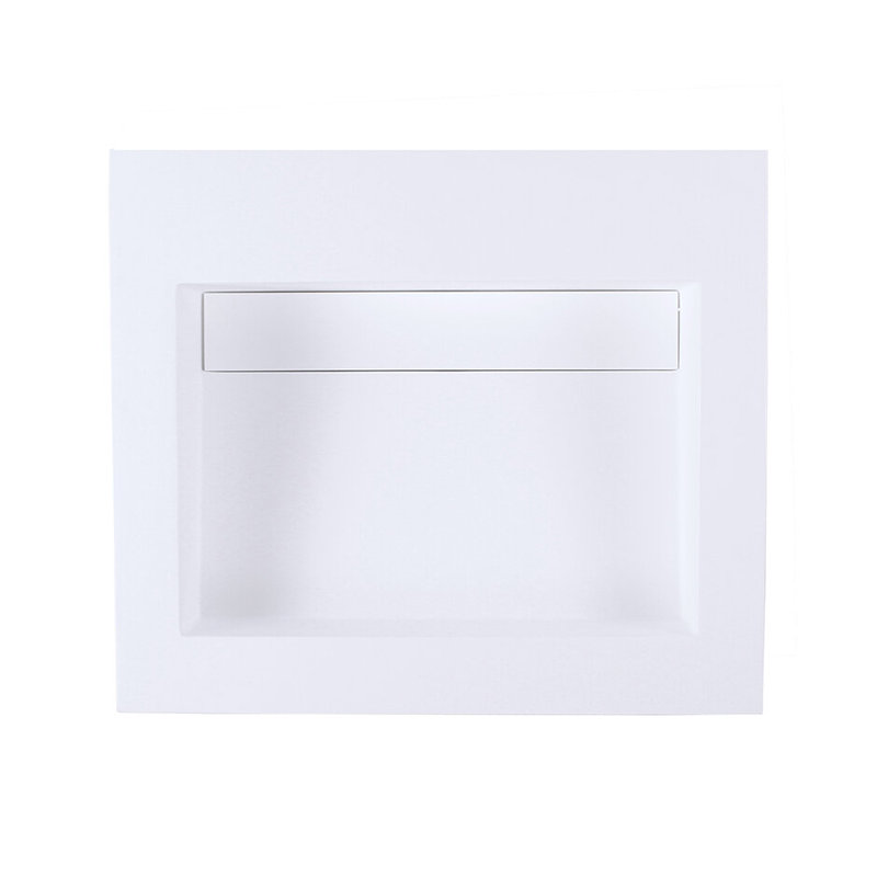 Kubista 24'' W Single Vanity Top, 0 Hole, Matte White