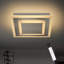 Led Ceiling Light Dimmable Stepless Nickel Matt Square Atasia-90738743