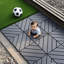 Carreaux de terrasse imperméables et polyvalents pour l'extérieur