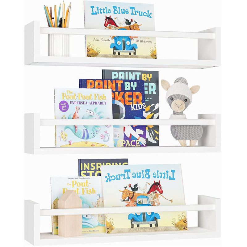 Floating Shelves, 3 Pcs, White