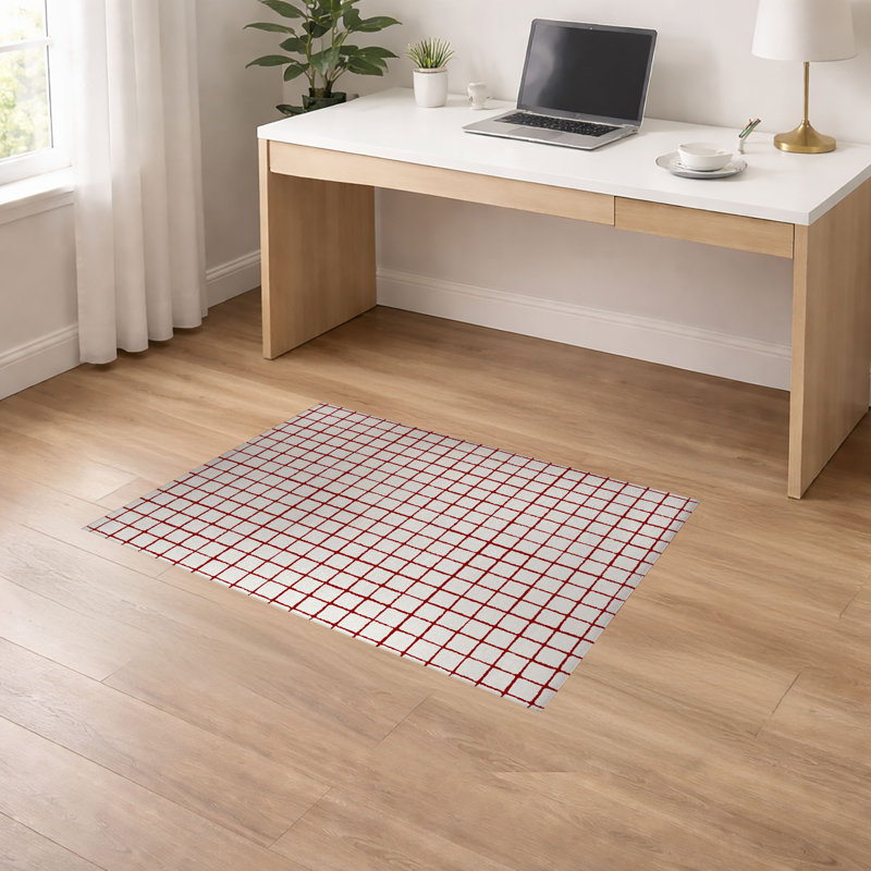 Tapis de bureau léger Rebar, L 36 po x P 24 po, Cranberry Red