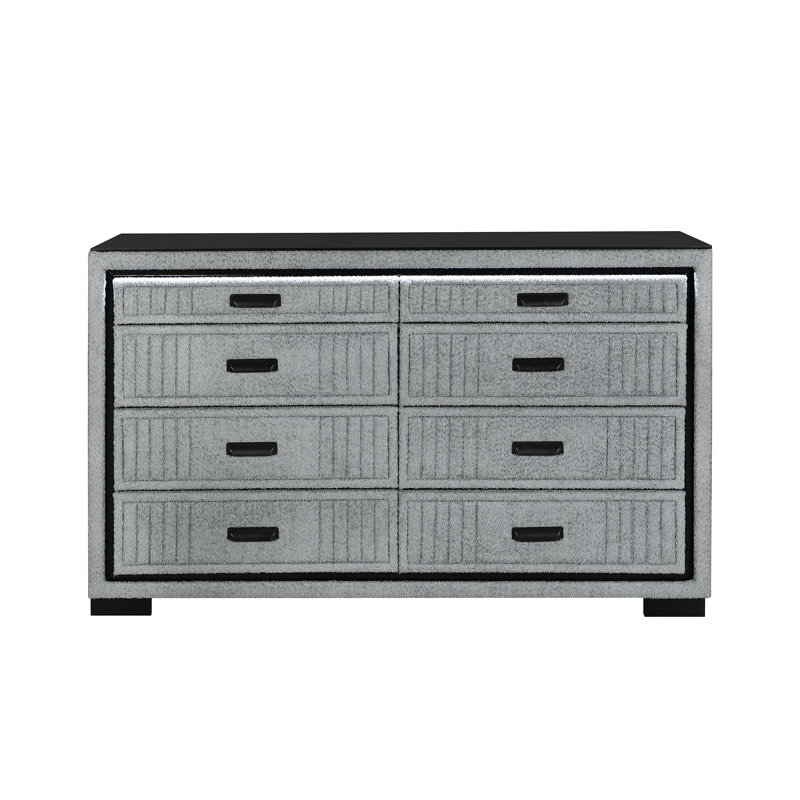 Isabella Grey Dresser With Led, Gray