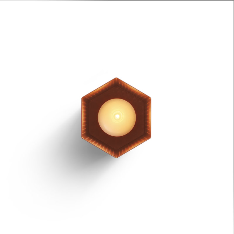 Wink Lantern, 9" H x 6" W x 5" D, Black