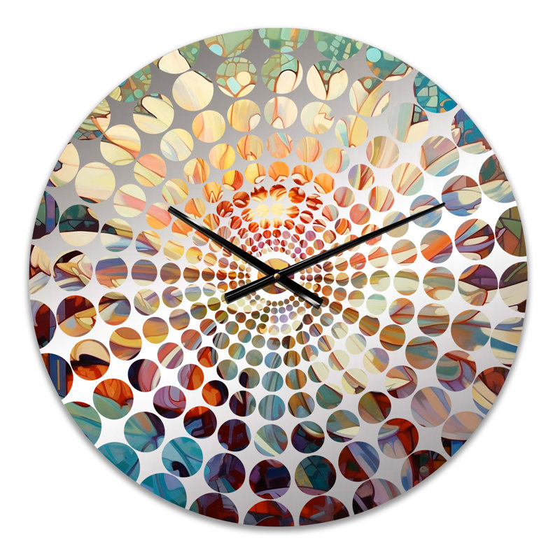 Horloge murale Lynnis - Chrysanthemums, Petit
