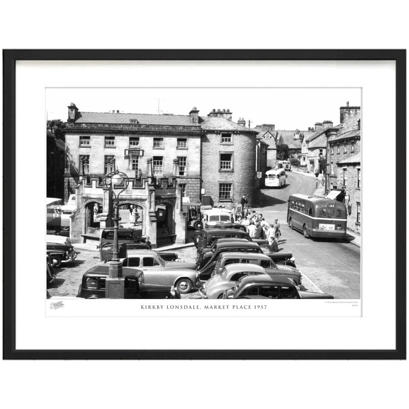 Kirkby Lonsdale, Market Place 1957 by Francis Frith - Single Picture Frame Print, 60cm H x 80cm W x 2.3cm D