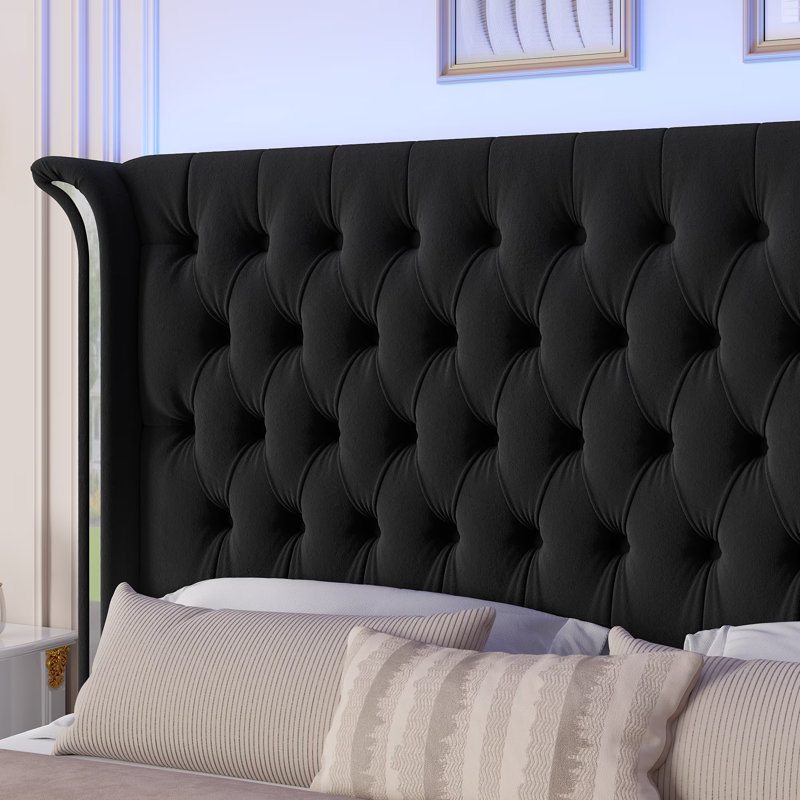 3 Piece Bedroom Set, Queen, Black