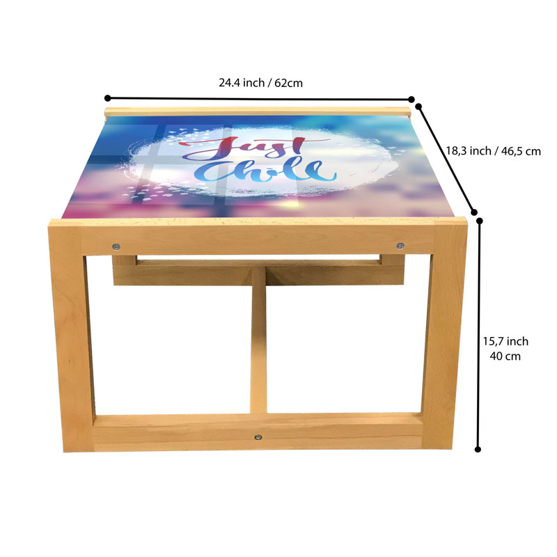Jacquette Trestle Coffee Table, 40cm H x 46.5cm W x 62cm D
