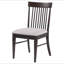 Chaise d'appoint en bois de noyer foncé Burns (ensemble de 2)