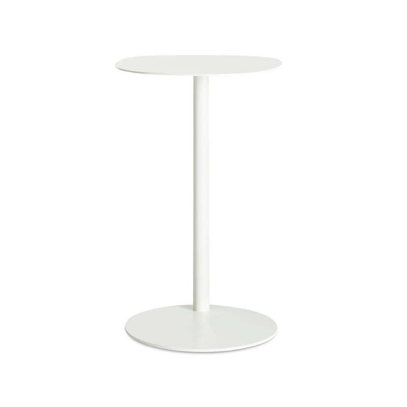 Swole Single End Table, 25" H x 20" W x 15" D, White