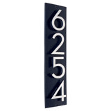Floating Modern 3" Number Vertical Address Plaque (4 Digits)