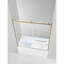 Kingston Brass 60-Inch Acrylic Rectangular 3-Wall Alcove Tub With Tub Door, Left Hand Drain-108329123-108329127