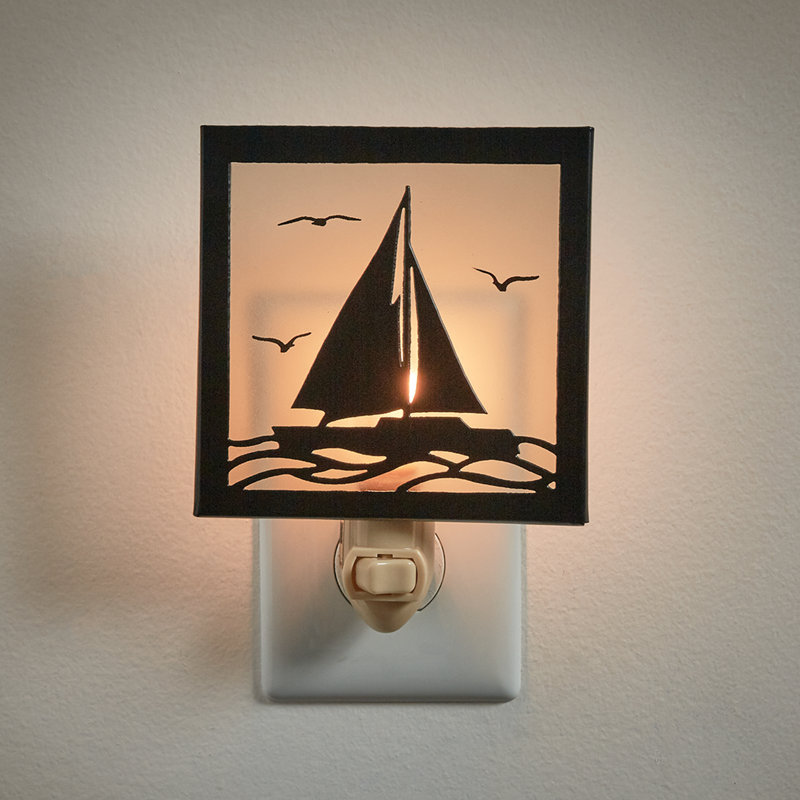 Veilleuse silhouette voilier
