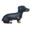 Nifao Collection Adorable Dachshund Dog Sitting Bronze Statue 17" x 5" x 10"H