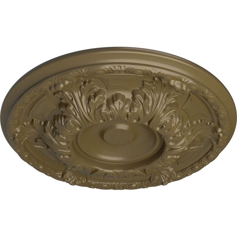 Médaillon de plafond H 2 1/2 po x l 23 3/8 po x P 2 1/2 po Granada, Boue Mississippi, H 19 po x l 19 po x P 2,5 po