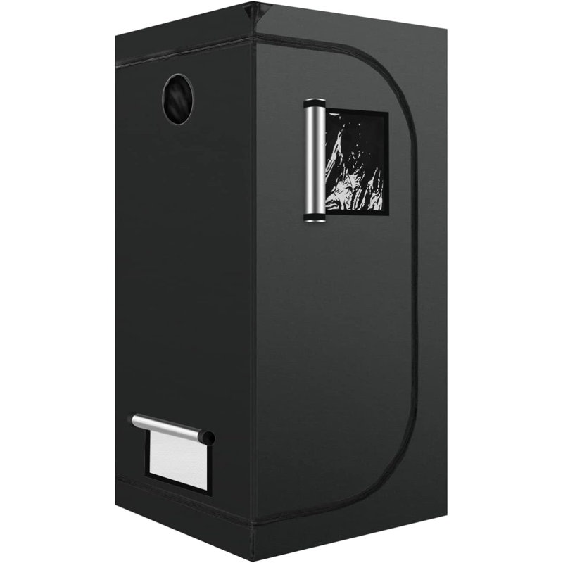 Tente de culture intérieure IFL GLTENTXS3 avec système Mylar réfléchissant 32 po x 32 po x 63 po résistant à l'eau, noir