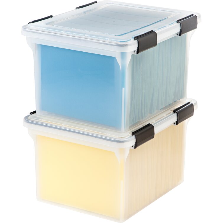 Sterilite Convenient Versatile Clear Organizing Storage File Box w