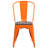 Kewaunee Metal Stackable Chair with Wood Seat-1921678925