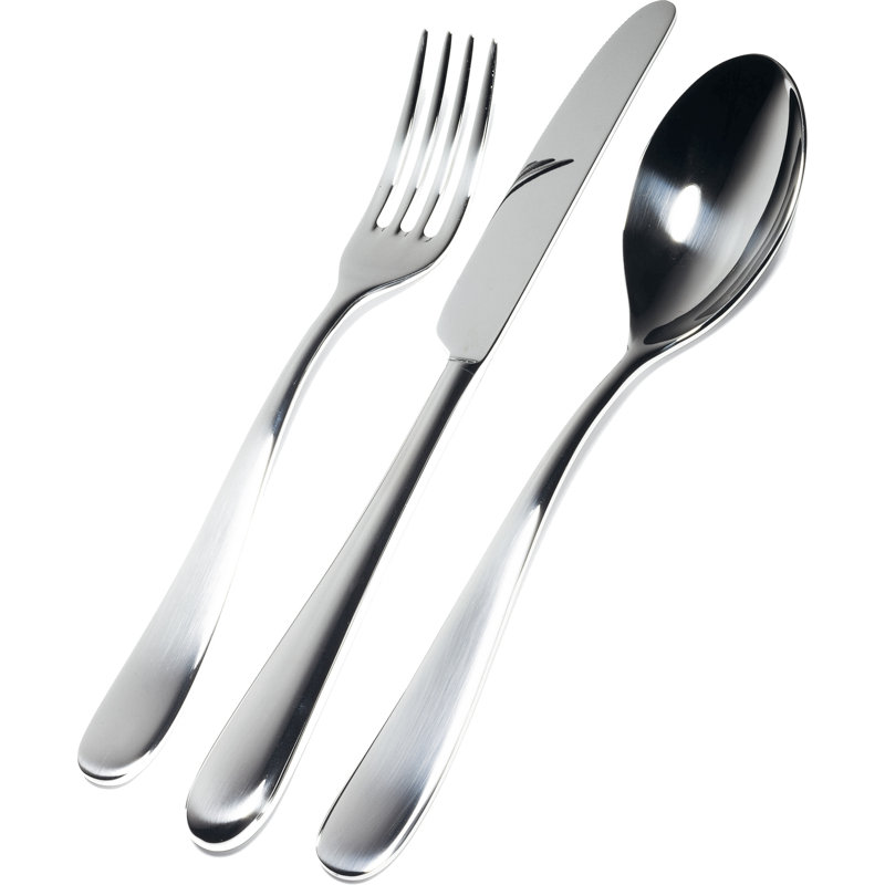 Alessi Nuovo Milano Stainless Steel Flatware Set - Service for 6