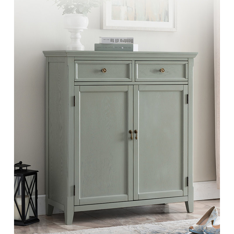 Armoire à chaussures minimaliste en bois massif de grande capacité