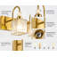 Éclairage pour salle de bain 5 lumières Gold Crystal