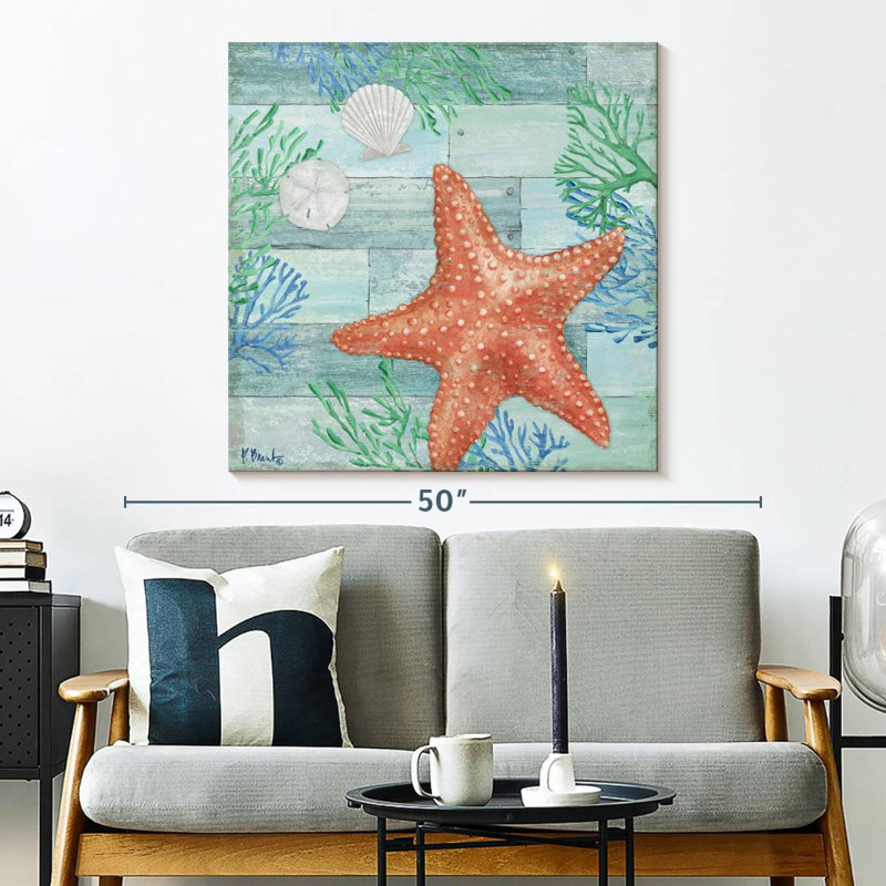 Aletra Clearwater Sealife I, 33" H x 33" W