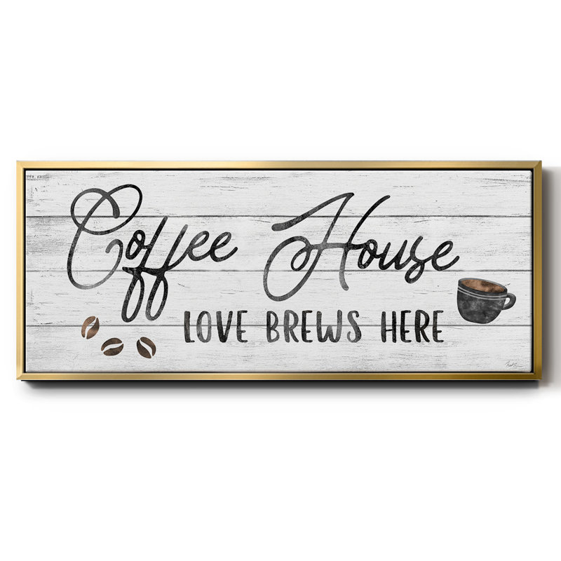 Love Brews - toile encadrée, H 20 po x l 50 po