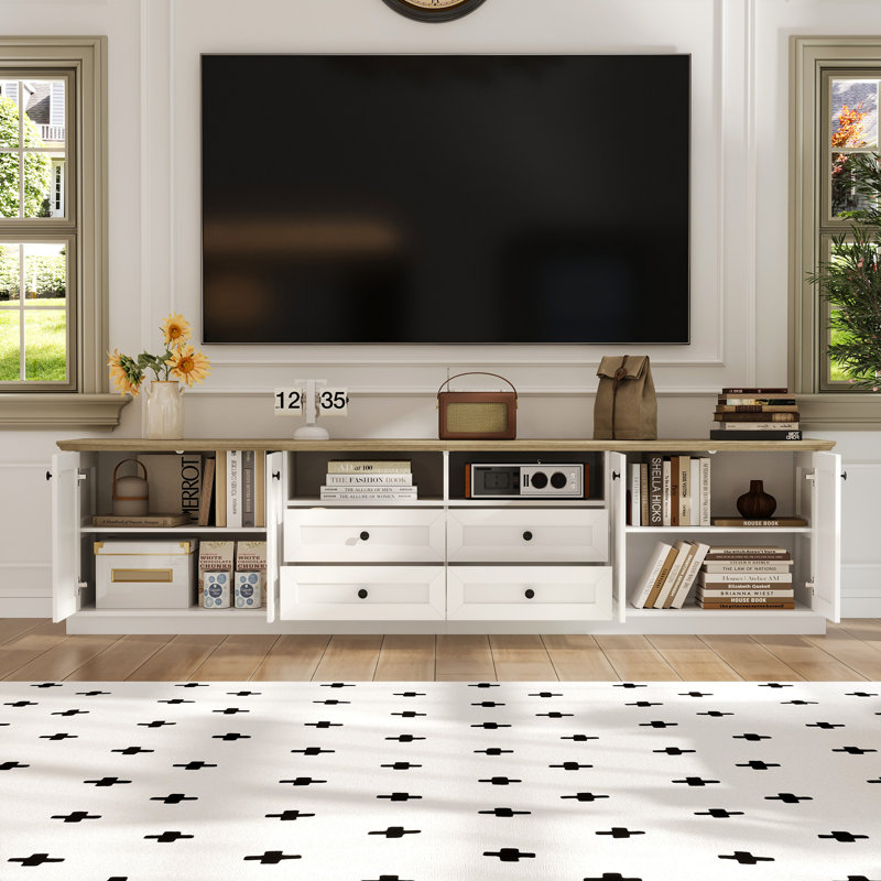 94.5'' W 4-Drawer TV Stand Media Console