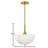 Three-Light Pendant w/ Cloudstone Bowl Shade-84742512