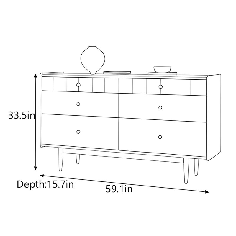 Armoire d'entrée Mid-Century