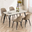 Chaise d'appoint rembourrée et rembourrée en similicuir Chardee-1038392903