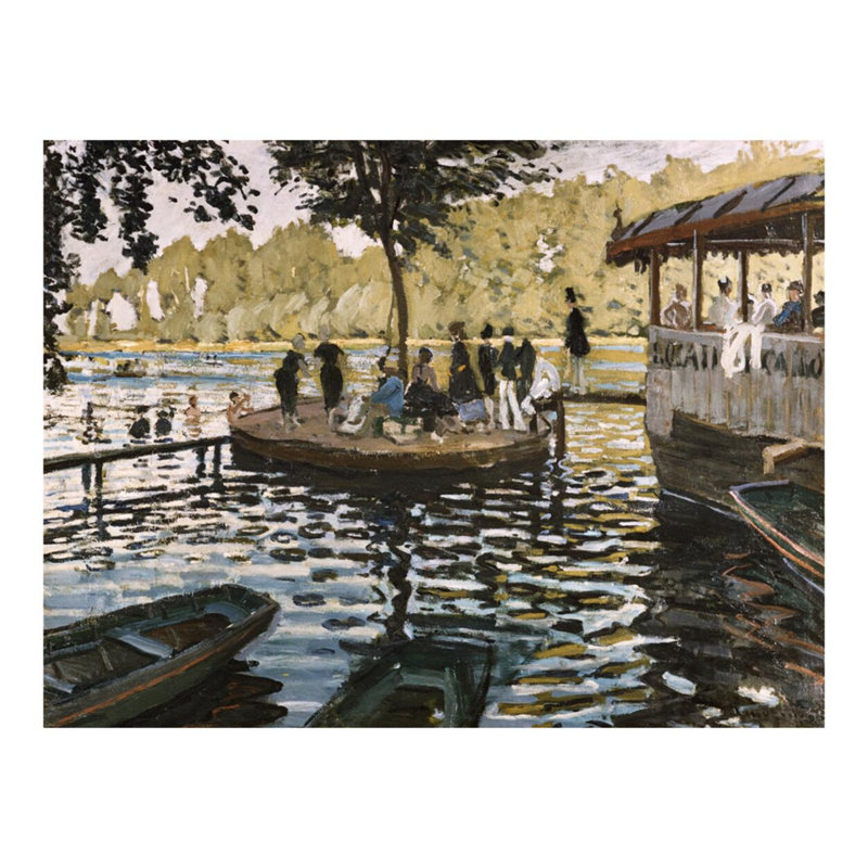 La grenouillère par Claude Monet - Estampe numérique, H 16 po x l 20 po