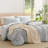 Gingham Duvet Cover 100% Washed Cotton Fine Grid Checkered Comforter Cover With Zipper Home Cozy And Breathable Grid Farmhouse Bedding Set-119484853-119484856