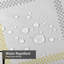 Rideau de douche à motif abstrait sans couture à motif abstrait blanc avec 12 crochets-1709200059
