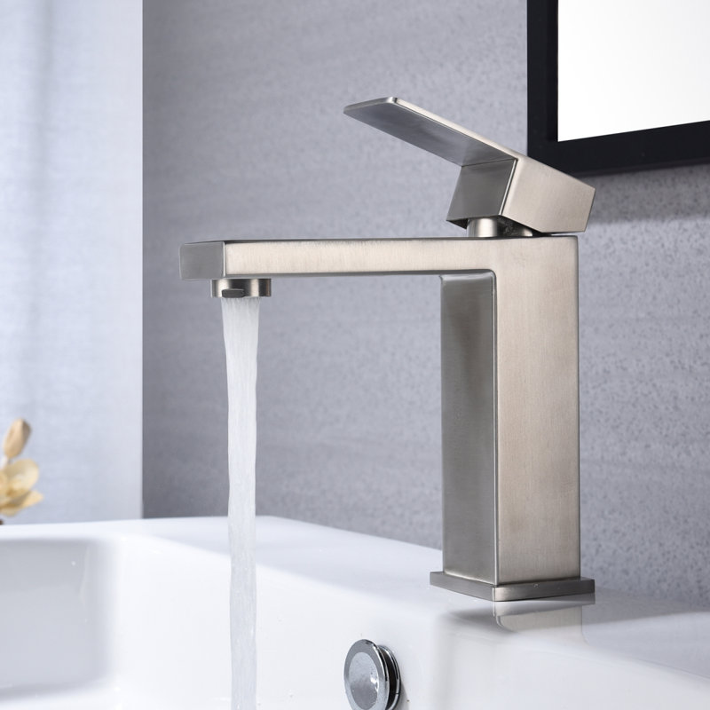 Robinet de salle de bain à cascade, robinet de meuble-lavabo à poignée simple