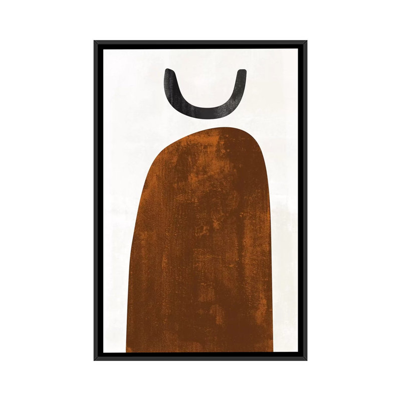 Abstraction de rouille-reproduction d’art, H 60 po x l 40po x P 1,5 po, Toile avec cadre noir, Pas de tapis