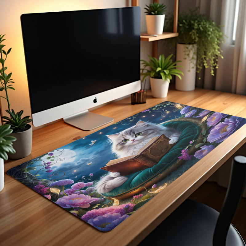 Polyester Desk Pad, 14.4x12.1