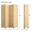 Paravent en bambou - Cloison pliante d'intimité avec cadre en bois naturel, panneaux de bambou décoratifs pour la maison, le bureau et le patio - Disponible en 4, 6 ou 8 panneaux-426887820