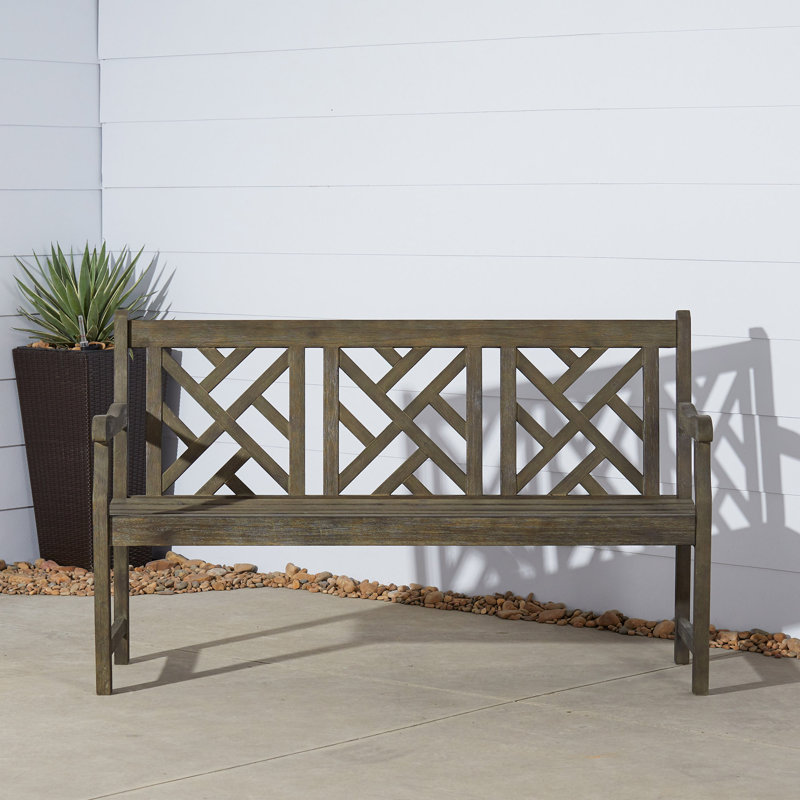 Banc de jardin en bois pour l'extérieur