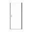 Porte de douche pivotante semi-sans cadre avec verre trempé de 1/2 po (6 mm)