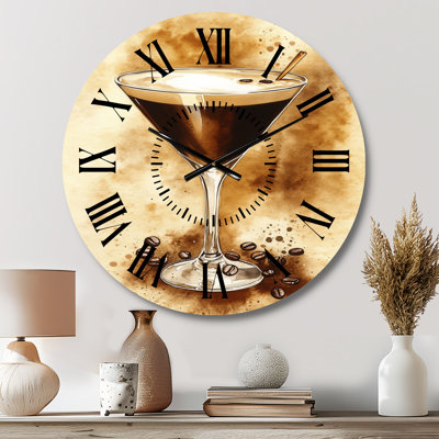 Horloge murale de cuisine Espresso Martini Hour