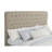 Copper Oatmeal Upholstered Eastern King Panel Bed