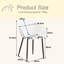Set Of 4 Chairs - Modern Dining Chair - Vertical Bar Hollow Back Chair - Metal Legs-1436049977