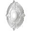 Médaillon de plafond thermoformé en PVC 19 po x P 3 po x P 1 po x P 1 po Attica (convient aux auvents jusqu'à 6 3/4 po), brume rustique métallique universelle-123386950-123386952