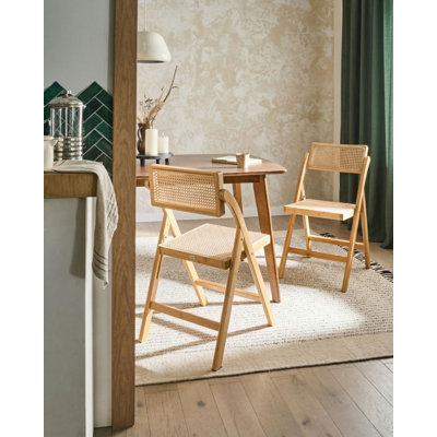 46cm H Solid Wood Folding Side Chair